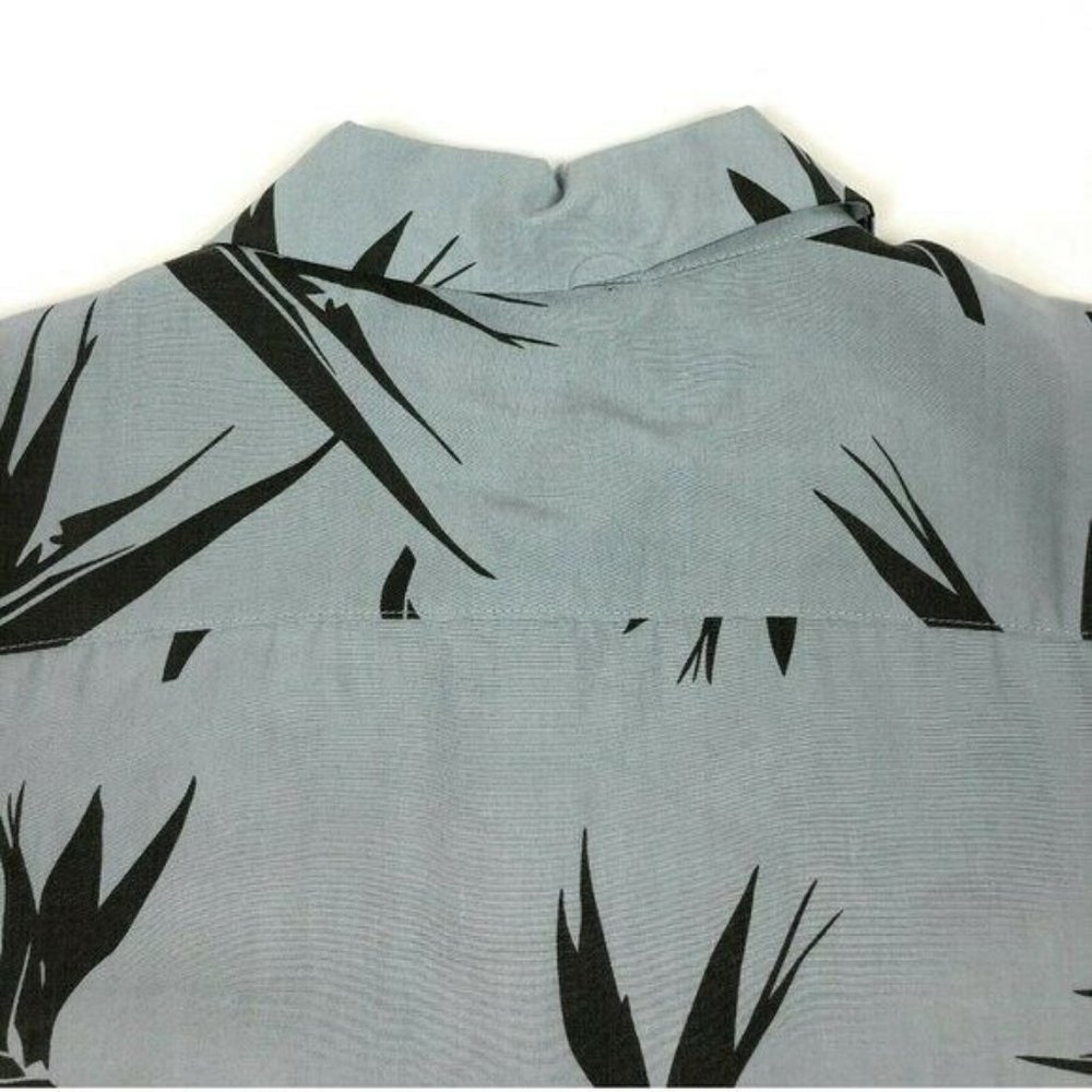 Hudson Mens XL Camp Collar Printed Short Sleeve Button Front Hawaiian Shirt - Picture 4 of 8